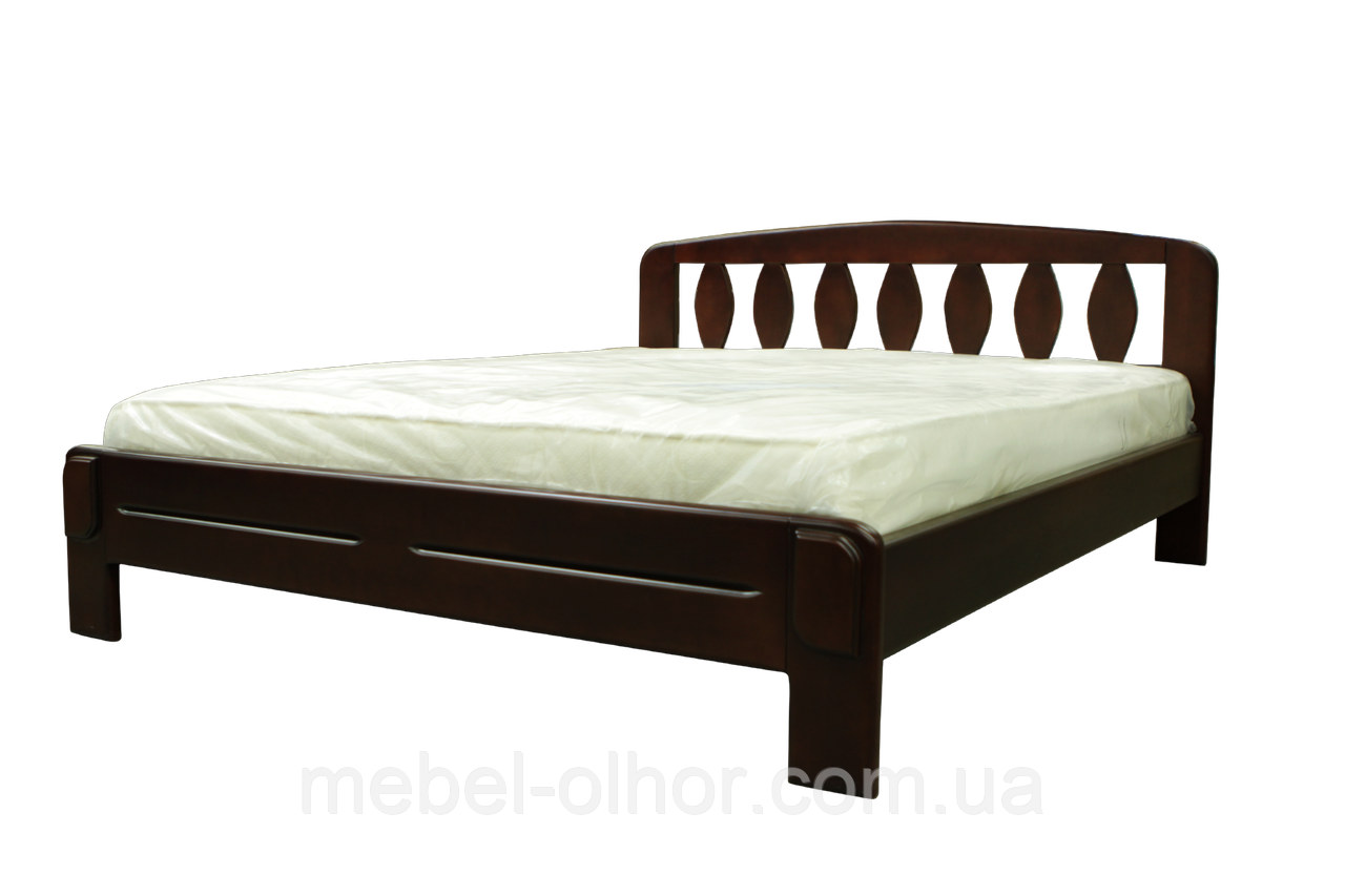 Деревянная кровать Лилия 160*200 в белом цвете