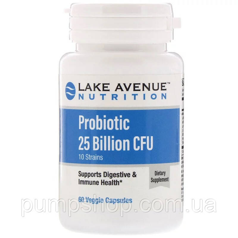 Пробіотики Lake Avenue Nutrition Probiotic 25 Billion CFU 60 капс. ( США )