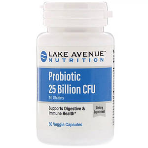 Пробіотики Lake Avenue Nutrition Probiotic 25 Billion CFU 60 капс. ( США )