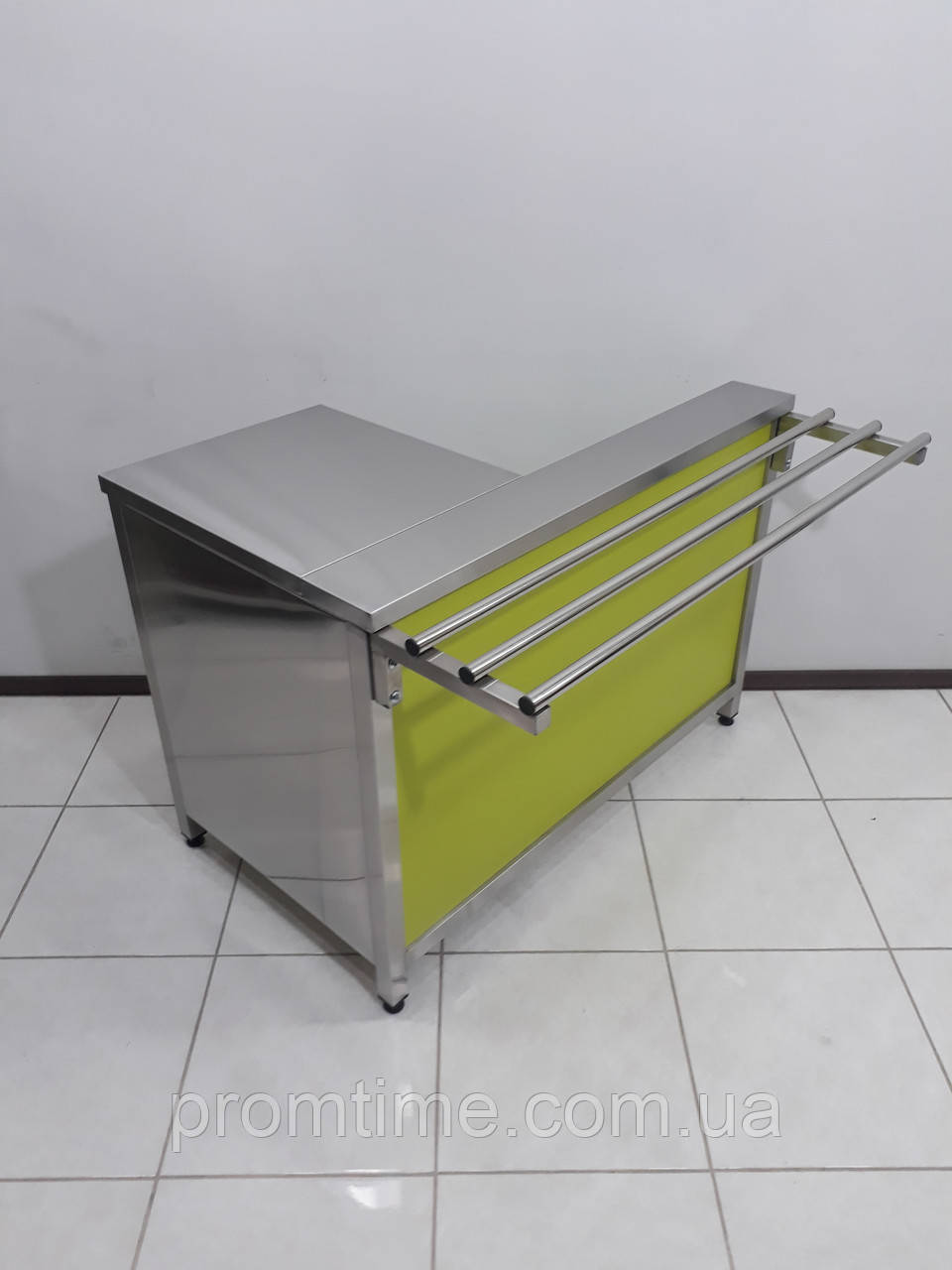 Касове місце з нержавіючої сталі 1200х700х850