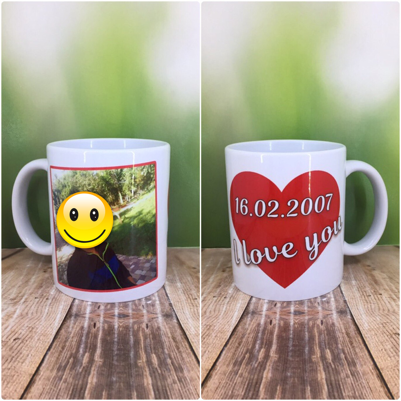 Друк на чашках,Чашка "I love you"