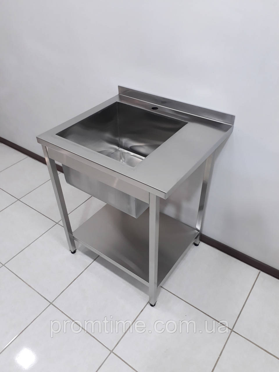 Стіл мийка 700х600х850 з полицею