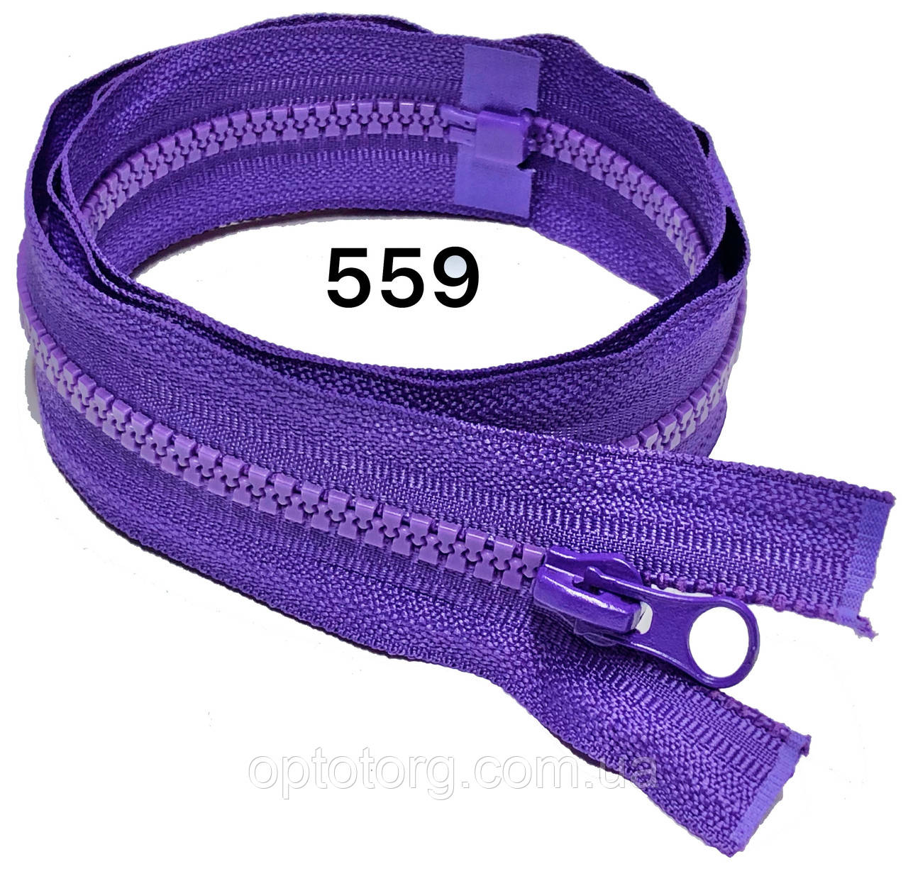 Блискавка Фіолетовий №5 40см тракторна одинарна роз'ємна