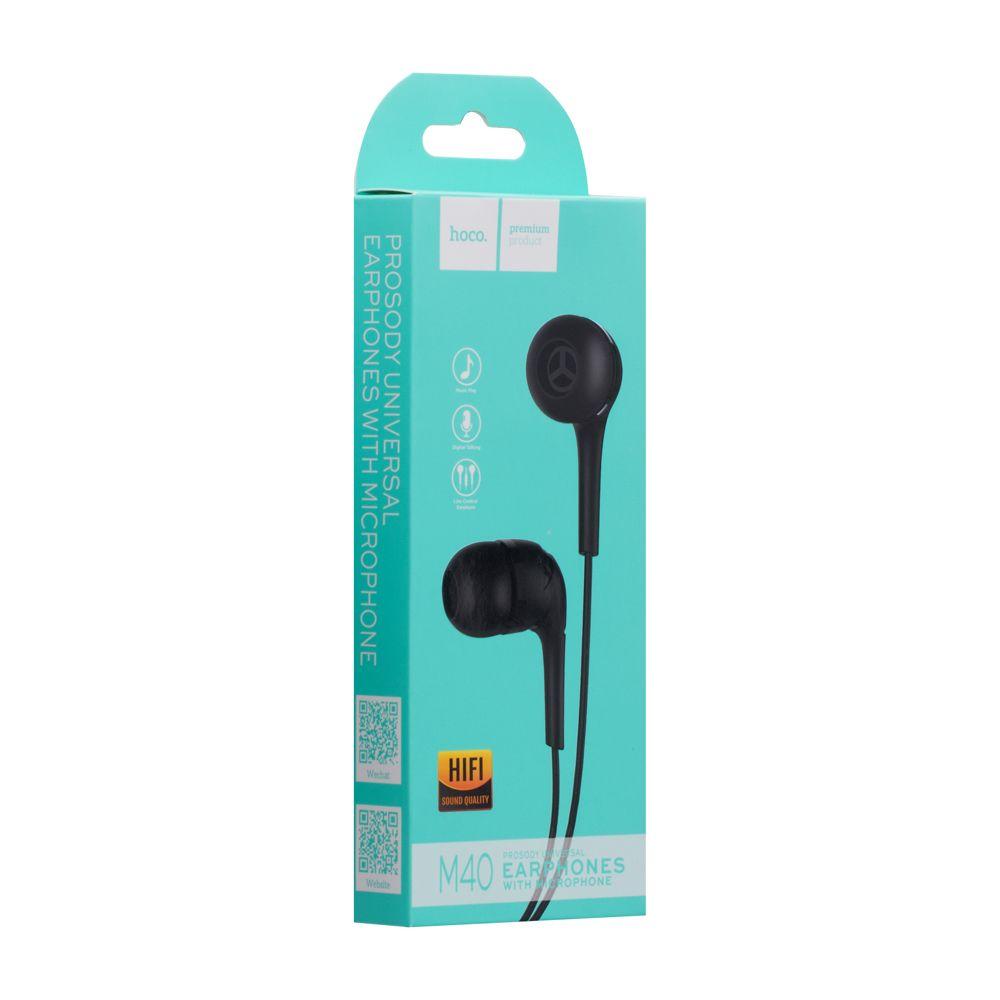 Вакуумные наушники Hoco M40 Prosody Black