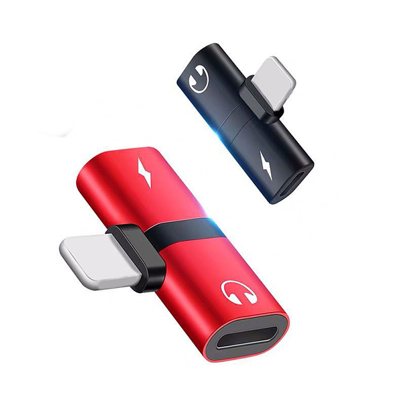 Аудіо перехідник Apple Lightning - розгалужувач харчування Lightning USB + Lightning AUX Protech AP2