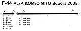 Молдинги на двері для Alfa Romeo Mito 3dr 2008+, фото 8