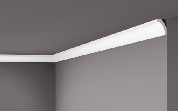 Карниз стельовий гладкий NMC WT 8 Wallstyle, ліпний декор з полімеру