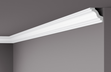 Карниз стельовий гладкий NMC WT 6 Wallstyle, ліпний декор з полімеру