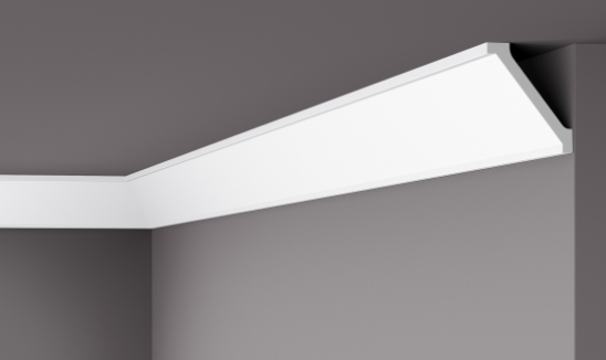 Карниз стельовий гладкий NMC WT 2 Wallstyle, ліпний декор з полімеру