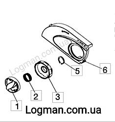 Оригінальна пружина кришки ланцюга Oleo-Mac GS200E,GS2000E,GS180E/Efco MT2000E,MT1800E