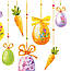 Вінілова наклейка Пасха (Великодній декор наклейки на вікна Великдень яйця Пасхальний кролик) матова, фото 2