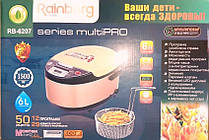 Мультиварка Rainberg RB-6207,включає в себе 12 програм, об'ємом 6 л (1500W) + пароварка, фото 2