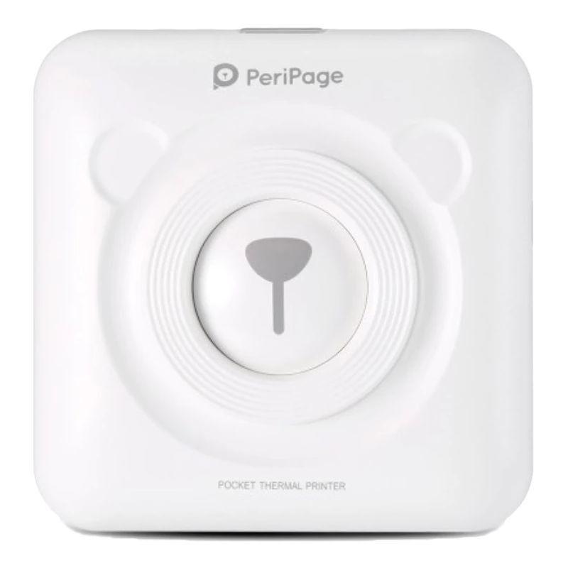 Портативний Bluetooth термопринтер для смартфона PeriPage A6, 203dpi білий