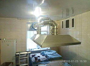 Система витяжної вентиляції кухні КЗДНЗ «РАКЕТА» м. Тернівка 5