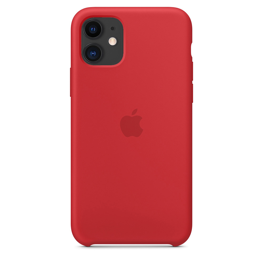 Силиконовый чехол iphone 11 red ( Красный)
