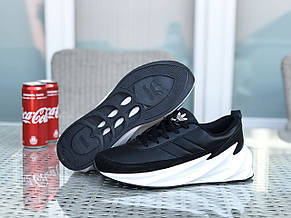 Модні чоловічі кросівки Adidas Sharks,чорно білі 44р, фото 3