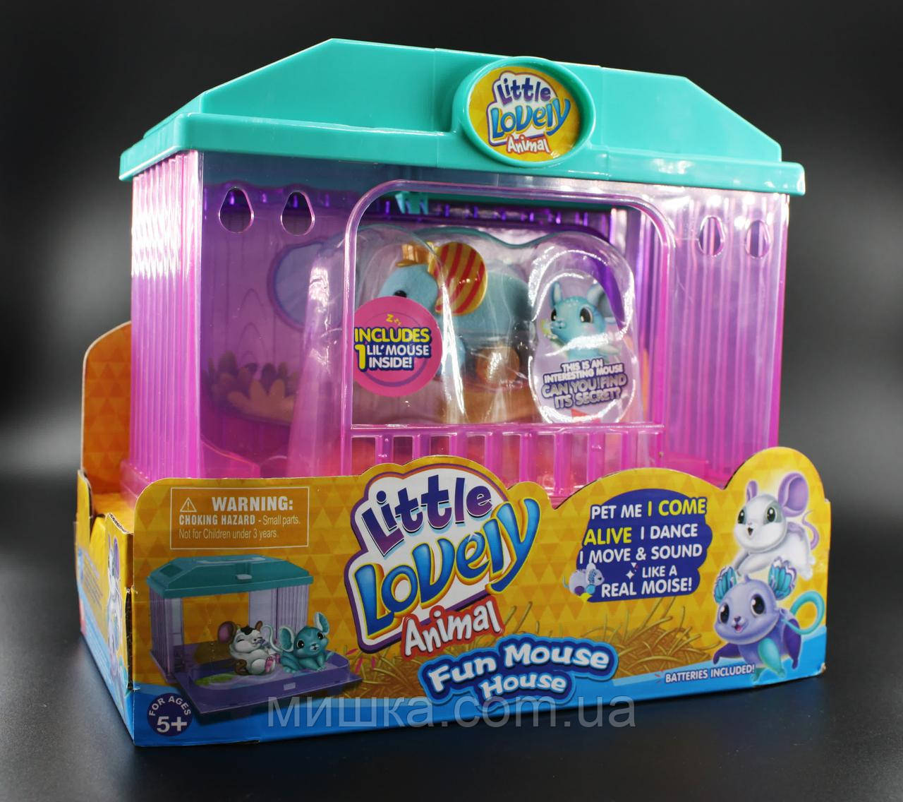 Інтерактивна іграшка "Мишка в будиночку" Little Lovely Animal, фото 1
