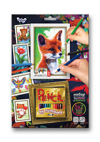 Набір для творчості Pencil by numbers PBN-01-01 Danko toys MIX, фото 1