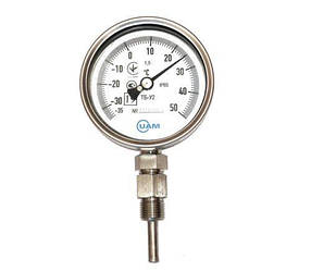 Термометр біметалевий ТБ-У2 ду 100,160 мм нержавіюча сталь