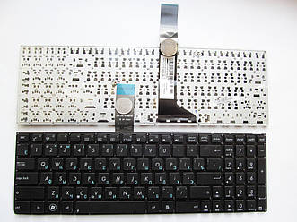 Клавіатура для ноутбуків Asus X501, X550, X552, X750 Series чорна без рамки RU/US
