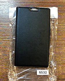 Чохол-книжка на телефон Nokia 532 чорного кольору
