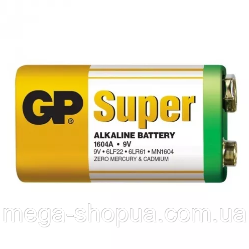 Купить Батарейка крона GP Super Alkaline Battery 9V. Алкалиновая ...