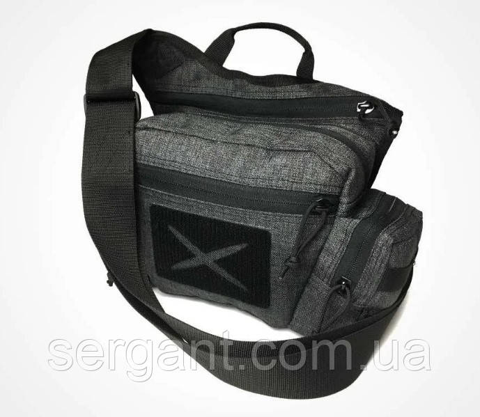 Сумка міська Enigma сірий меланж, фото 1