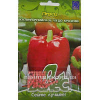ТМ ВЕЛЕС Перець солодкий Каліфорнійське чудо червоне 50шт инкр.