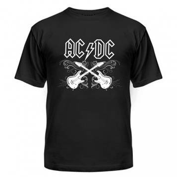 Футболка AC DC з гітарами