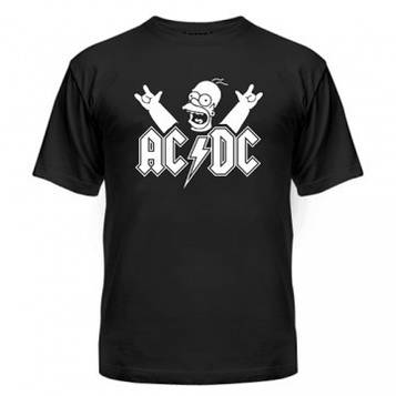 Футболка AC DC Гомер