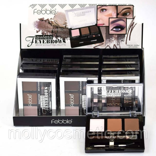 Набір для макіяжу брів febble lawless eyebrows palet