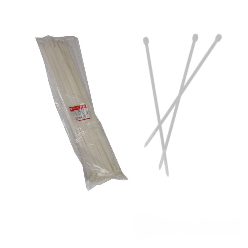 Стяжка кабельна Білий 9х800 мм 100 шт./п.