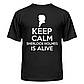 Футболка Keep calm Sherlock is alive, фото 3