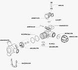 4064257 Корпус форсунки на 3 розпилювачі 3/4", (з гайками, болтами, ущільн.), фото 2