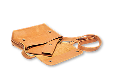 Сумка жіноча шкіряна крос-боді з натуральної шкіри руда коричнева cross-body, фото 3