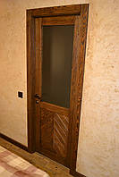 Двері зі склом міжкімнатні дерев'яні