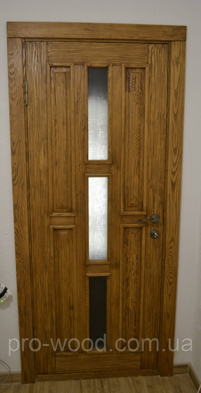 Двери межкомнатные деревянные со стеклом - фото 2 - id-p1118103382