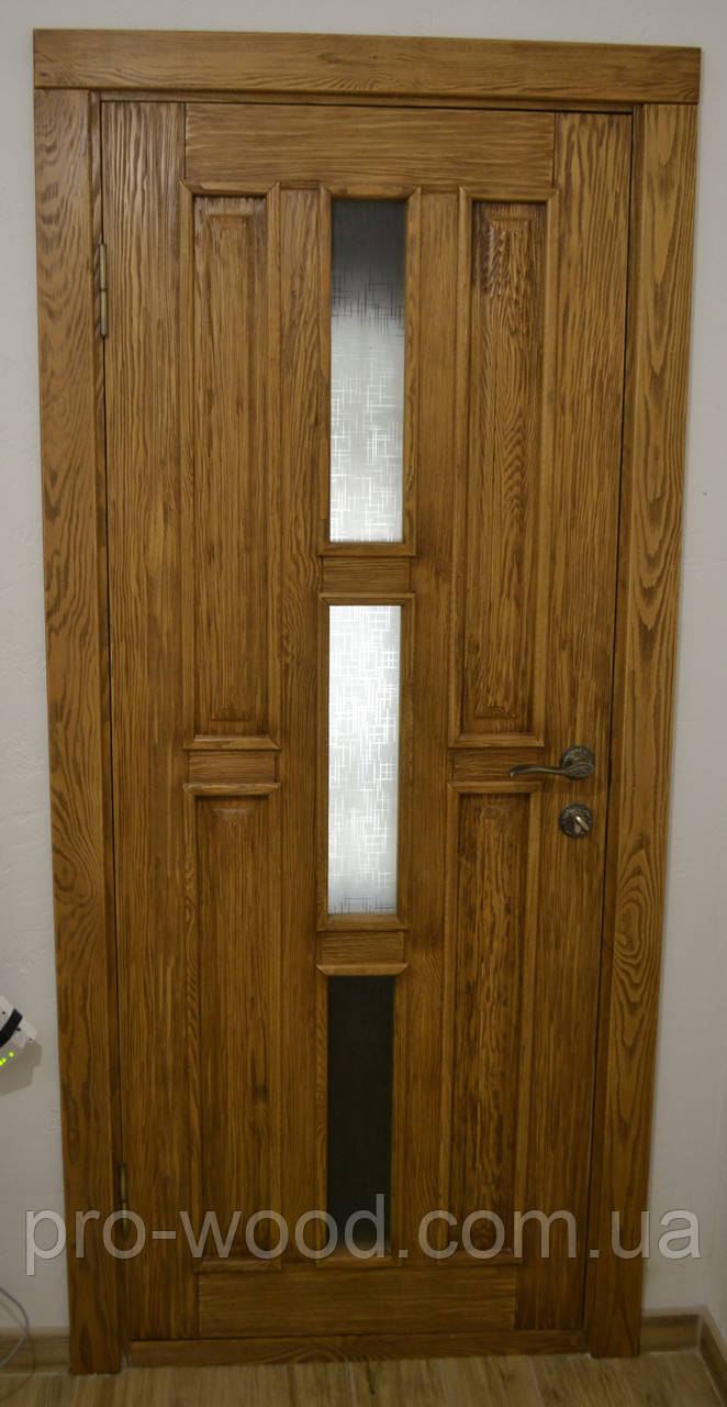 Двери межкомнатные деревянные со стеклом - фото 3 - id-p1118103382