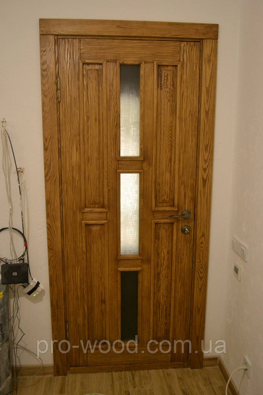 Двери межкомнатные деревянные со стеклом - фото 5 - id-p1118103382