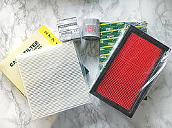 Комплект фільтрів Nissan Almera Classic 1.6i (фільтр оливний, повітряний, салону) Ніссан Альмера Класик