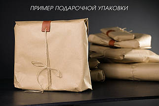 Килимок для мишки шкіряний Вінтажна шкіра колір Бордо, фото 3