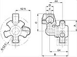 4064247 Корпус форсунки на 3 розпилювачі 1/2", (з гайками, болтами, ущільн.), фото 3