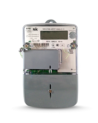 Електролічильник NIK 2100 AP2T.1002.C.11 багатотарифний однофазний з реле, фото 2
