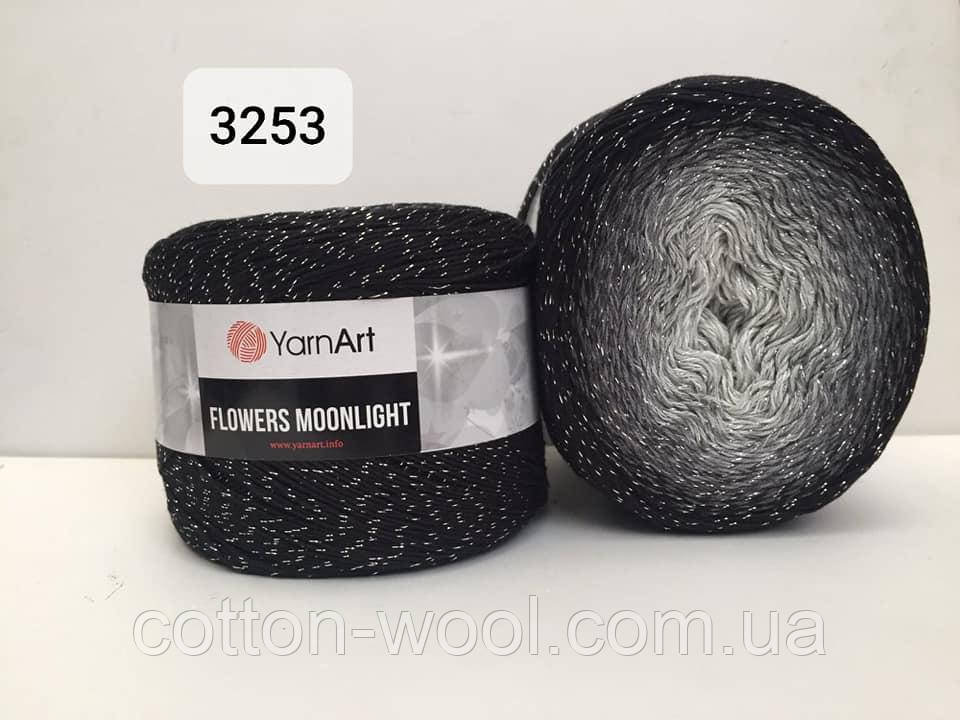 Yarnart Flowers Moonligth (Фловерс Мунлайт) 53% - бавовна, 43% - поліакріл, 4% - люкерм 3253