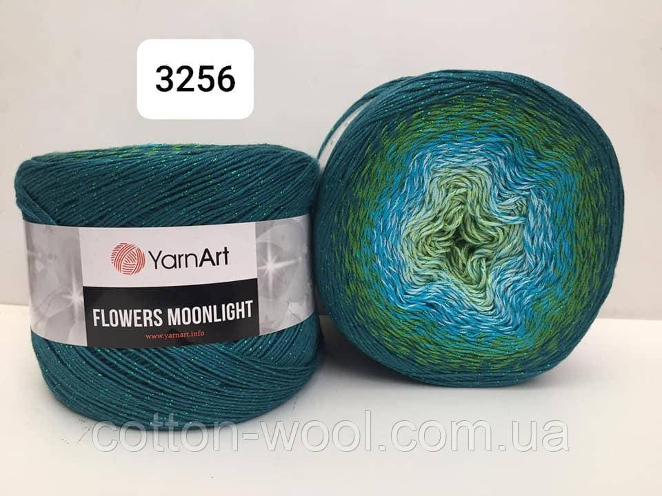 Yarnart Flowers Moonligth (Фловерс Мунлайт) 53% - бавовна, 43% - поліакріл, 4% - люкерм 3256