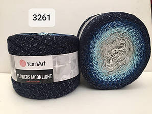 Yarnart Flowers Moonligth (Фловерс Мунлайт) 53% - бавовна, 43% - поліакріл, 4% - люкерм 3261