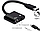 Перехідник сплітер 2 в 1 USB-C Type C у 3.5 mm Jack Audio адаптер для заряджання та прослуховування музики (чорний), фото 4