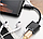 Перехідник сплітер 2 в 1 USB-C Type C у 3.5 mm Jack Audio адаптер для заряджання та прослуховування музики (чорний), фото 5