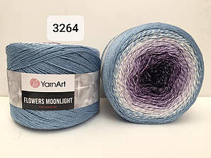 Yarnart Flowers Moonligth (Фловерс Мунлайт) 53% - бавовна, 43% - поліакріл, 4% - люкерм 3264