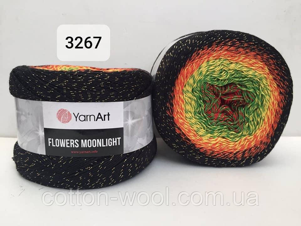 Yarnart Flowers Moonligth (Фловерс Мунлайт) 53% - бавовна, 43% - поліакріл, 4% - люкерм 3267